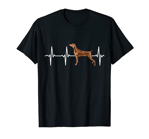 Weimaraner Heartbeat Love My Dog T-Shirt, Black