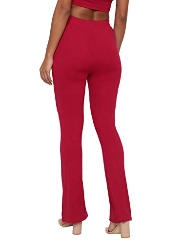 Image of Shasmi Women's Yoga Dress Pants Stretchy Work Slacks Business Casual Office Straight Leg /Boot-Cut Elastic Waist Regular Fit Trouser Pant (Pant 57)