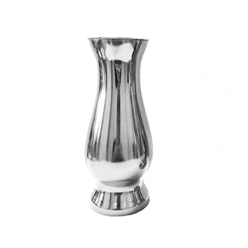 zxb-shop Vaso per la casa placcato oro argento vaso da tavolo moderno minimalista ornamenti artigianali vaso da fiori in acciaio inox vaso di fiori in metallo decorazione per la casa vaso di fiori