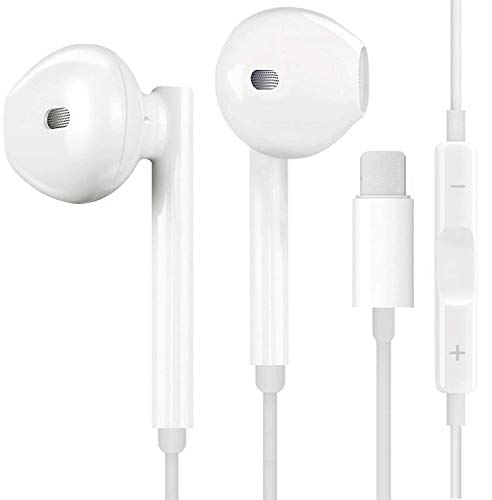 Headphones/Earbuds/Earphones Wired Headphones Noise Isolating Earphones Built-in Microphone with Remote & Micphone Compatible with iPhone 7/7plus 8/8plus X/Xs/XR/Xs max/11/12/pro/se iPad/iPod -002