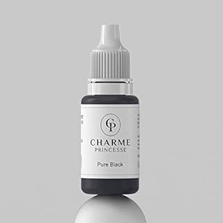 Charme Princesse Permanent Ink Makeup Pigment 15ml Pure Black Color Tattoo Ink Makeup Supplies for Eyebrow Shading Lip Eyeliner PI503-15-001