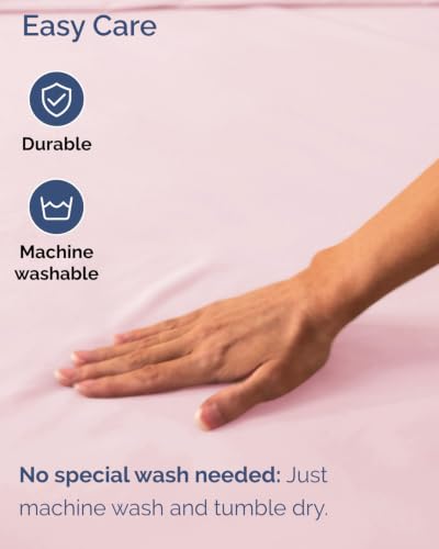Image of Extra Deep Flex Top Split Head King Fitted Sheet - Hotel Luxury Single Fitted Sheet Only - Easily Fits 18 inch to 24 inch Mattress - Ultra Soft, Wrinkle Free w /Extra Deep Pockets - Lavender Pink