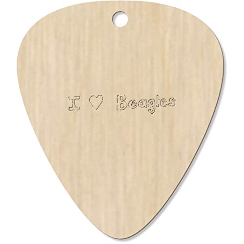 Azeeda 7 x ‘I Love Beagles’ médiator/pic de Guitare (GP00026901) - Les Beatles, Paul McCartney, John Lennon, RIngo Starr, George Harrison Azeeda 7 x 'I Love Beagles' médiator/pic de Guitare (GP00026901)