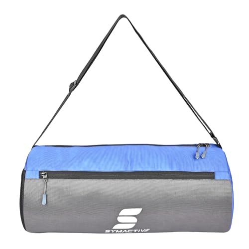 Amazon Brand – Symactive Gym bag Workout Fitness Tote Polyester Lightweight Men & Women Backpack for Sports Swimming Boxing Athletic Crossfit Exercise Yoga Fitness- Grey