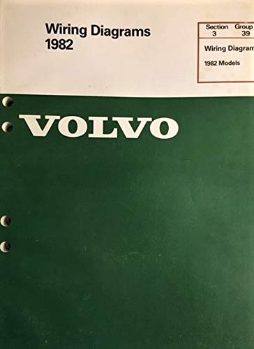 Volvo Wiring Diagrams, 1982 Models (Section 3, Group 39) (TP 304141)