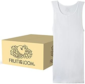 Fruit Of The Loom Men's Ribbed Assorted Tank Tops A-Shirts 4-Pack Small To 3X EB