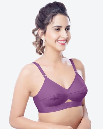 Image of Brida Kavya Xtrasoft Cotton Round Stitch Minimizer Bra - Full Coverage, Plus Size