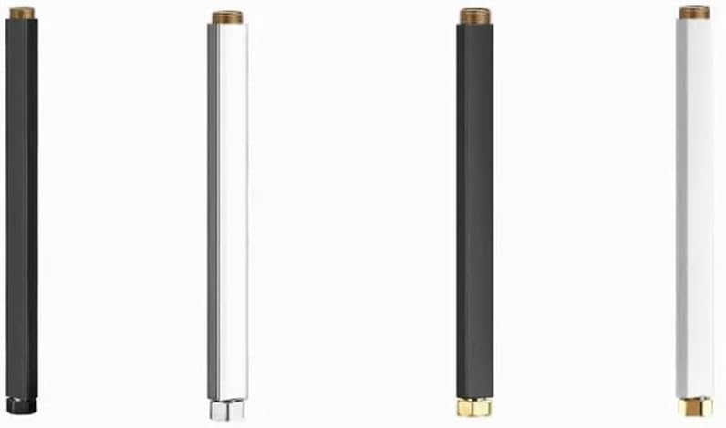 Stainless Steel Shower Extension Rod Shower Lengthen Pipe Round Square 30/40Cm Slide Bar Tube For Bathroom Accessories