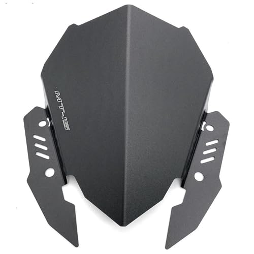 Motorrad-Windschutzscheibe Windabweiser Für Yamaha MT25 MT03 MT-25 MT-03 2020–2024 Sport-Windschutzscheibe Spoiler Windschild Windabweiser Windschutz(SCHWARZ 1)