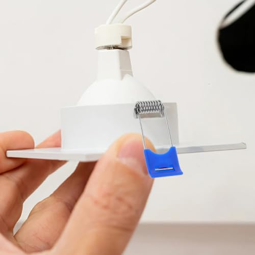 Clips de resorte para downlight de techo: pack de 200 piezas fijas y resistentes 3