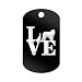 Love Great Pyrenees Engraved Keychain/GI Tag Mister Petlife Park v2 pyr Gold