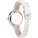 NUOVO Women's Silver Watch with Diamond - Casual Leather Strap Analog Display - Waterproof