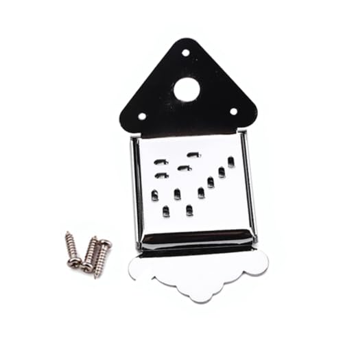 HEMOTON Mandolin Tailpiece Triangle Shape Metal Construction Improve Tone and Volume