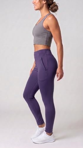 Image of Mehrang Stretchable Yoga Pants for Women & Gym Pants for Women Workout with Mesh Insert & Side Pockets