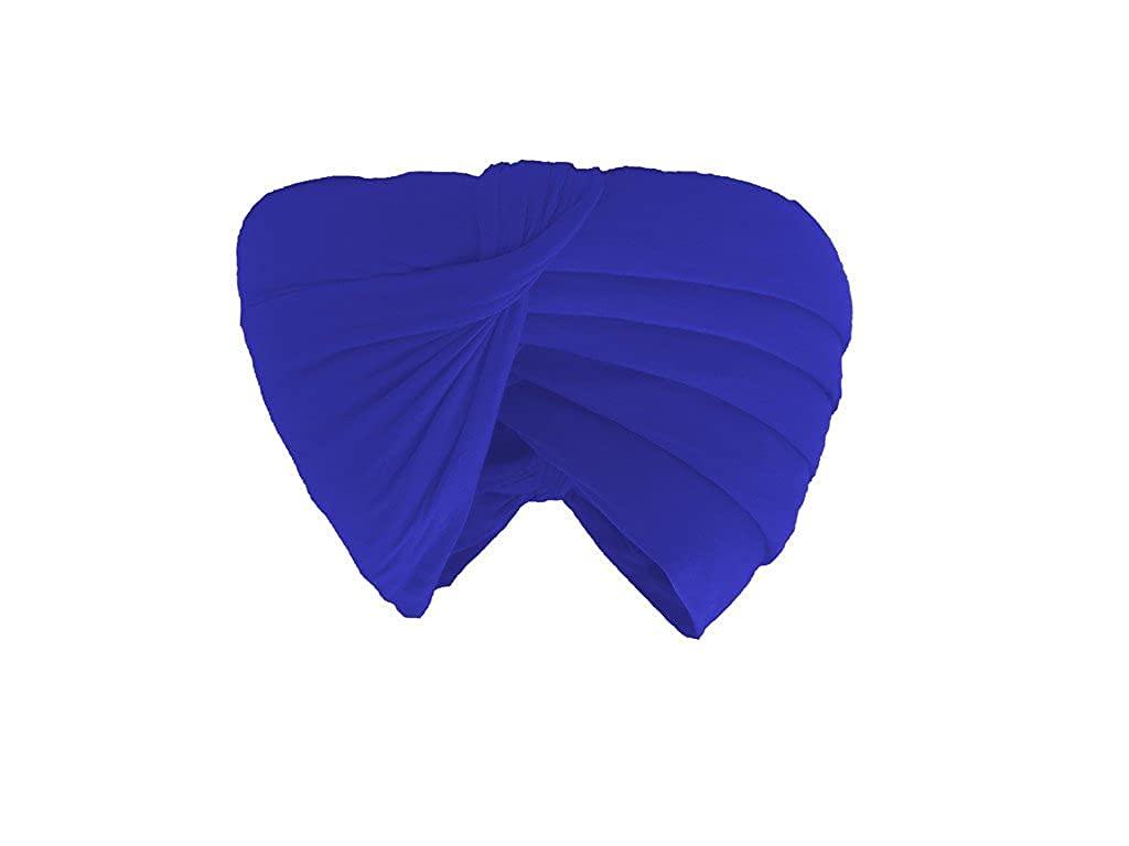 SharvgunMen's Casual Cotton Turban Traditional Indian Sardar Pagg Sikh Punjabi Pagri Shahi Dastar Cap Head Wrap