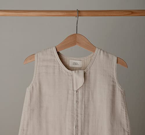 Image of mushie Baby Wearable Blanket | 100% Organic Cotton Muslin | Sleeping Bag for Infants (Fog)