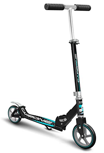 Foldable Double suspensions Adjustable Scooter 145 mm SKIDS Control Carbone