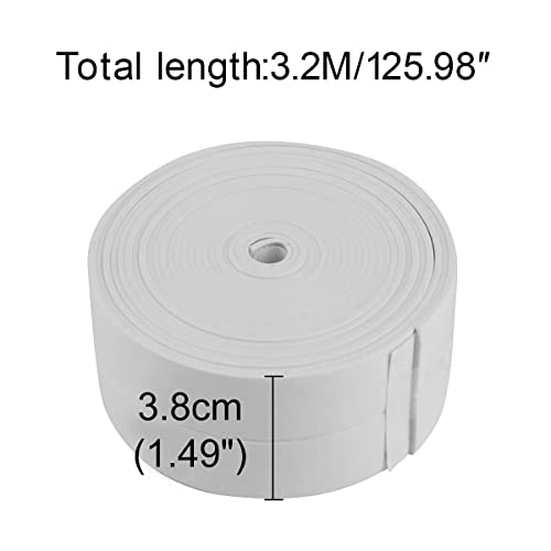 Image of Caulk Strip Tape, Waterproof Dustproof PVC Self Adhesive Caulking Sealing Tape for Kitchen Sink Toilet Bathroom Shower Bathtub Wall(0.86 inch x6.56',Grey)