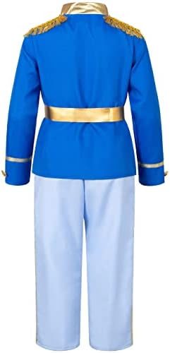 TOGROP Prince Charming Costume for Kids Boys Royal Prince King Outfit Party Cosplay 4-10 Years