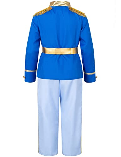 TOGROP Prince Charming Costume for Kids Boys Royal Prince King Outfit Party Cosplay 4-10 Years