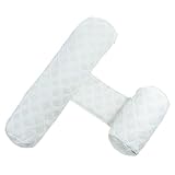 Oreiller réglable Anti roulis pour bébé, positionneur de Sommeil Respirant pour bébé avec Housse Amovible pour Un Soutien Confortable, sécurité du Nouveau né, Blanc