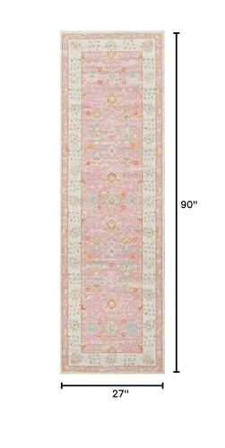 Momeni ANATOANA-8PNK2376 Anatolia Area Rug, 2 Ft 3 In X 7 Ft 6 In thumb #2