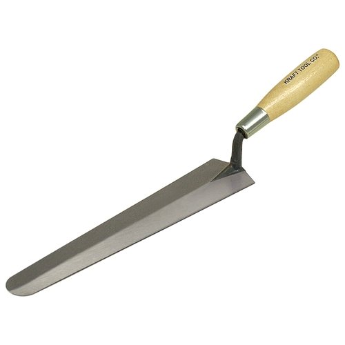 What is a duck bill trowel used for