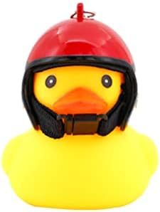 Kids Bike Horn Cute Motorcycle Lights Bell Cycling Duck Light Rubber Duck Bicycle Accessories with LED Light Bells