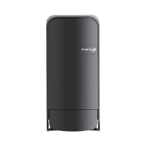 Image of Eversoft Wall-Mounted Manual Bag-in-Box Lotion Soap Dispenser, 800mL Lotion Hand Soap Sold Separately, Black 1550B-EZ