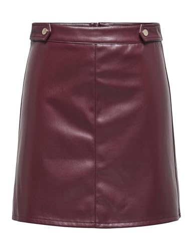 ONLY Onlisabel Hw Faux Leather Skirt PNT