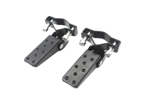Repose-pieds moto universels 25-30mm pliants la paire de pédales pour custom et trail