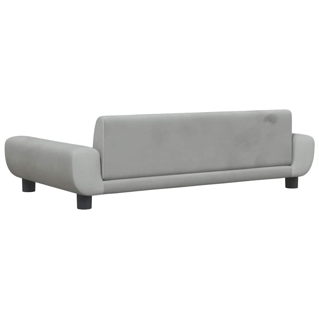 vidaXL Lettino per Cani Grigio Chiaro 100x54x33 cm in Velluto