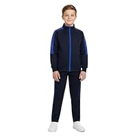 A2Z 4 Kids Girls Boys Tracksuit Red Contrast Panelled - T.S Plain 112 Navy Royal 11-12
