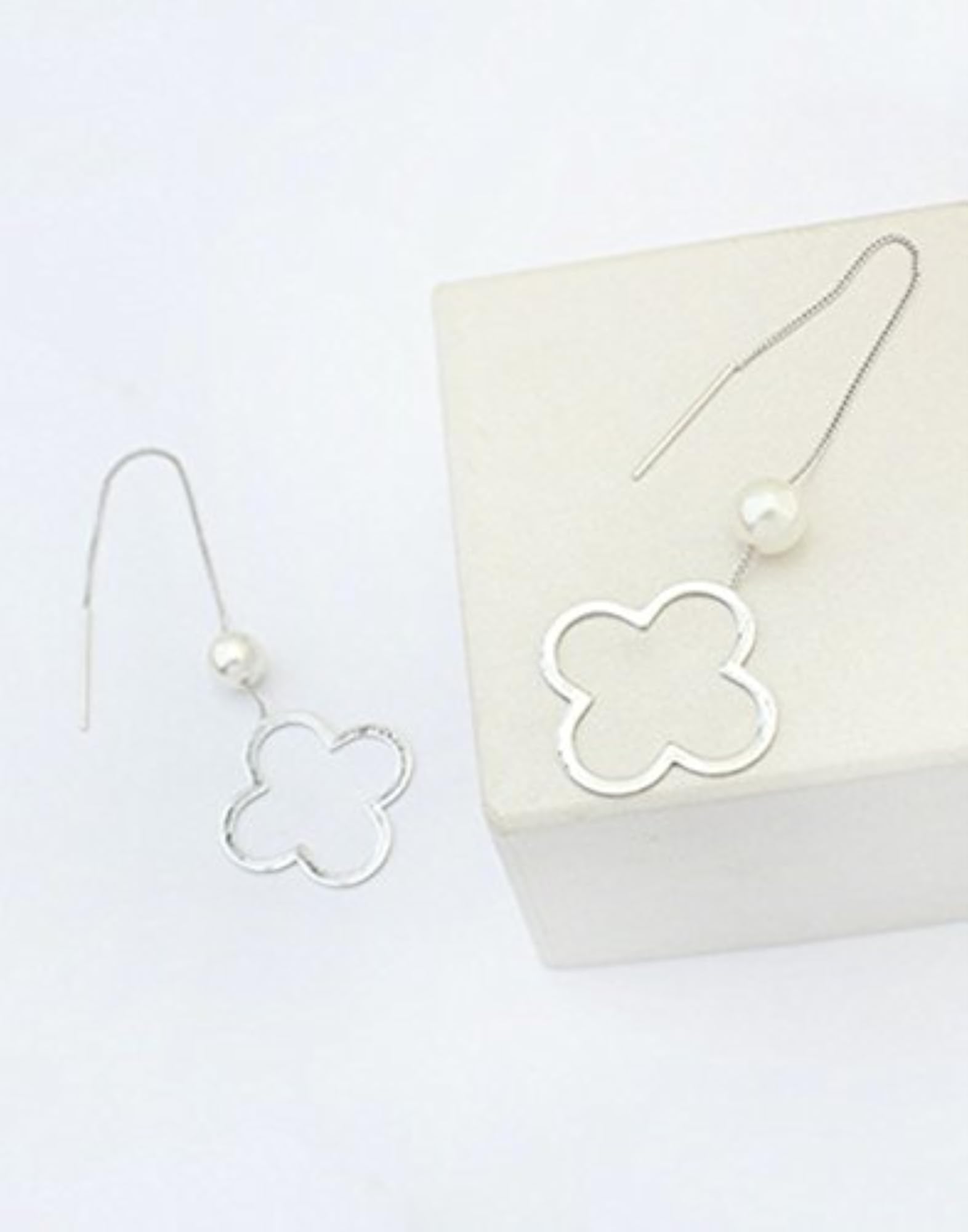 Gold Plated Geometric Drop Earrings