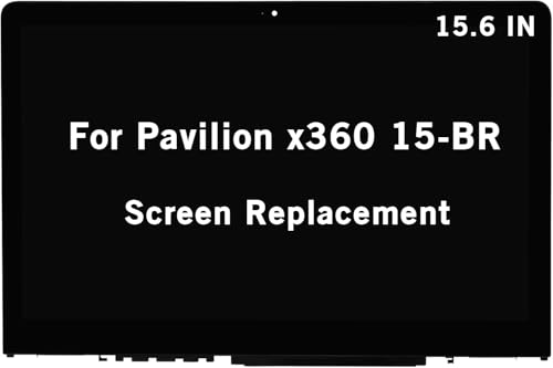 Image of 15.6 inch Screen Replacement for HP Pavilion x360 15-br 15-br000 15-br100 15-br010NR 15-br018NA 15-br052OD 15-br077NR 15-br080WM 15-BR095MS Series 925711-001 FHD 1920x1080 LCD Display Touch Screen