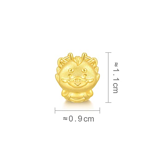 Image of CHOW SANG SANG 999 24K Solid Gold Mini Charm Chinese Zodiac Lovely Cute Animal Mini Charm Bracelet for Women