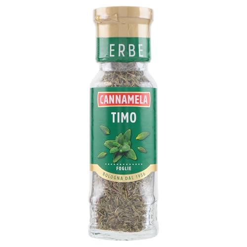 Cannamela, Linea Maxi Oro, Timo in Foglie, Confezione da 24g, Rende Gustosi Arrosti, Grigliate, Brasati, Insaporisce le Panature, Ideale per Verdure e Formaggi Freschi