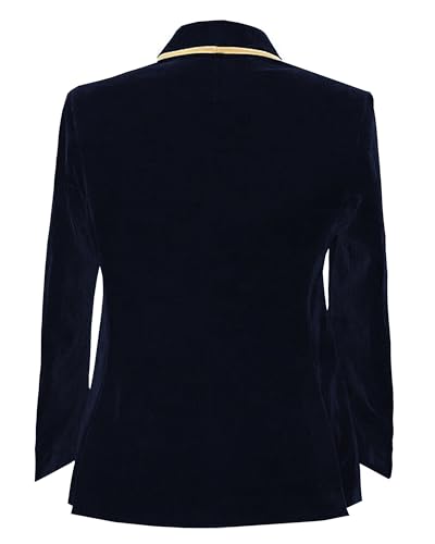 Men's Vintage Velvet Smoking Jacket Shawl Lapel Double Breasted Blazer Tuxedo for Wedding Prom Dinner2