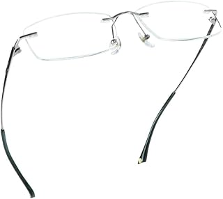 LifeArt Pure Titanium Rahmen Gläser/Blaulicht Blocking Lesebrille, Reduzieren Eyestrain, Stilvoll für Männer und Frauen