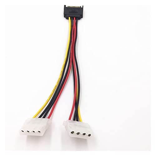 Cable Divisor de Energía SATA 15Pin de 1 a 2 para Disco Duro miniatura 5