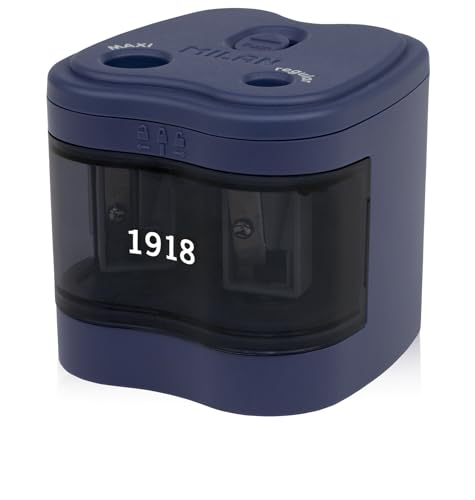 MILAN® Blíster sacapuntas eléctrico MAXI REGULAR (pilas incluidas) serie 1918, azul marino