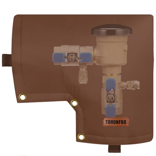 Image of Backflow Preventer Insulation Cover for Vacuum Breaker, 13 inchW x 12 inchH, Brown