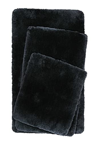 Homie Living Badteppich, Badematte kuscheliger Flauschiger weicher Flor l rutschfest und Waschbar...