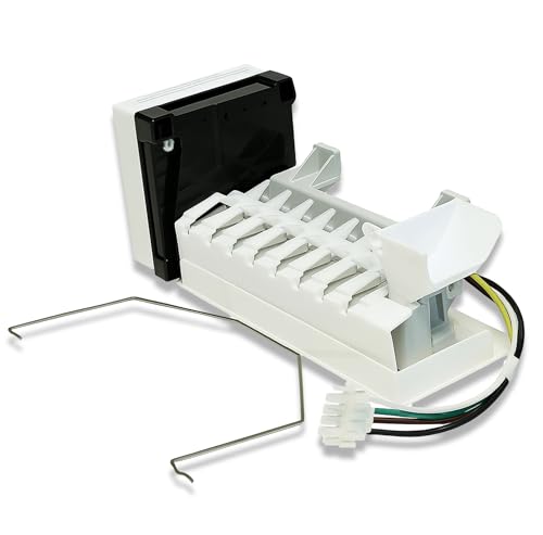 Refrigerator Ice Maker Assembly Replaces for Whirlpool KRFC300ESS01 MFC2062DEM01 WRB322DMBB00 WRB322DMBB02 WRB322DMBM WRB322DMBM00 WRB322DMBM01 WRB322DMBM02 Refrigerator