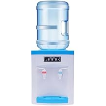 Tabletop Water Cooler Dispenser, Electric Hot/Cold Water-Cooled Drinking Machine with Top Loading, 550W Compact Drinking Fountain Automatic Drinking Water Tools for Home Office