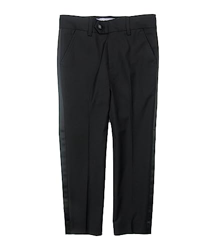 Boy's Tuxedo Pants (Toddler/Little Kids/Big Kids) Black 10 Big Kid