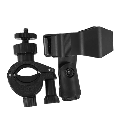 Kisangel Adjustable Mic Clip Holder for Microphone Stand Universal Microphone Clamp Desk Tabletop Recording Live Stream Accessory