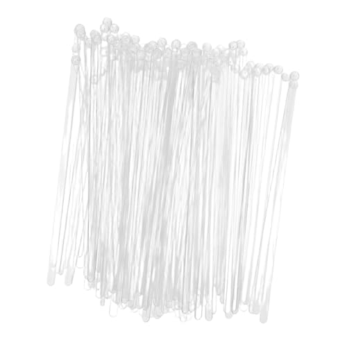 Healifty Essential Stir Stick Set 120 Pcs Disposable Stirrers for Bars Restaurants and Home Heart Charm Design