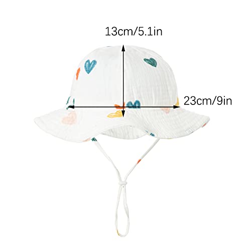 Baby Girls Sun Hat UV Protection Kids Cotton Cute Animal Print Beach Hat Toddler Outdoor Adjustable Bucket Cap Summer3