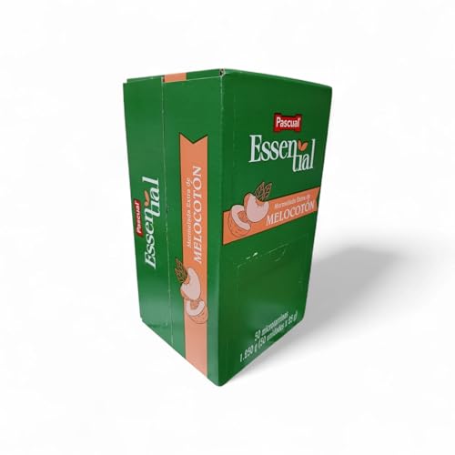 Pascual Mermelada de Melocotón Monodosis – 50 Tarrinas x 25 g – Mermelada Individual para Hostelería, Desayunos y Catering